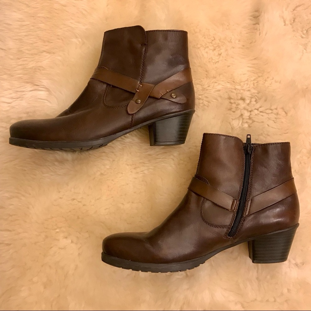 Reiker Leather Ankle Boots, LIKE NEW!